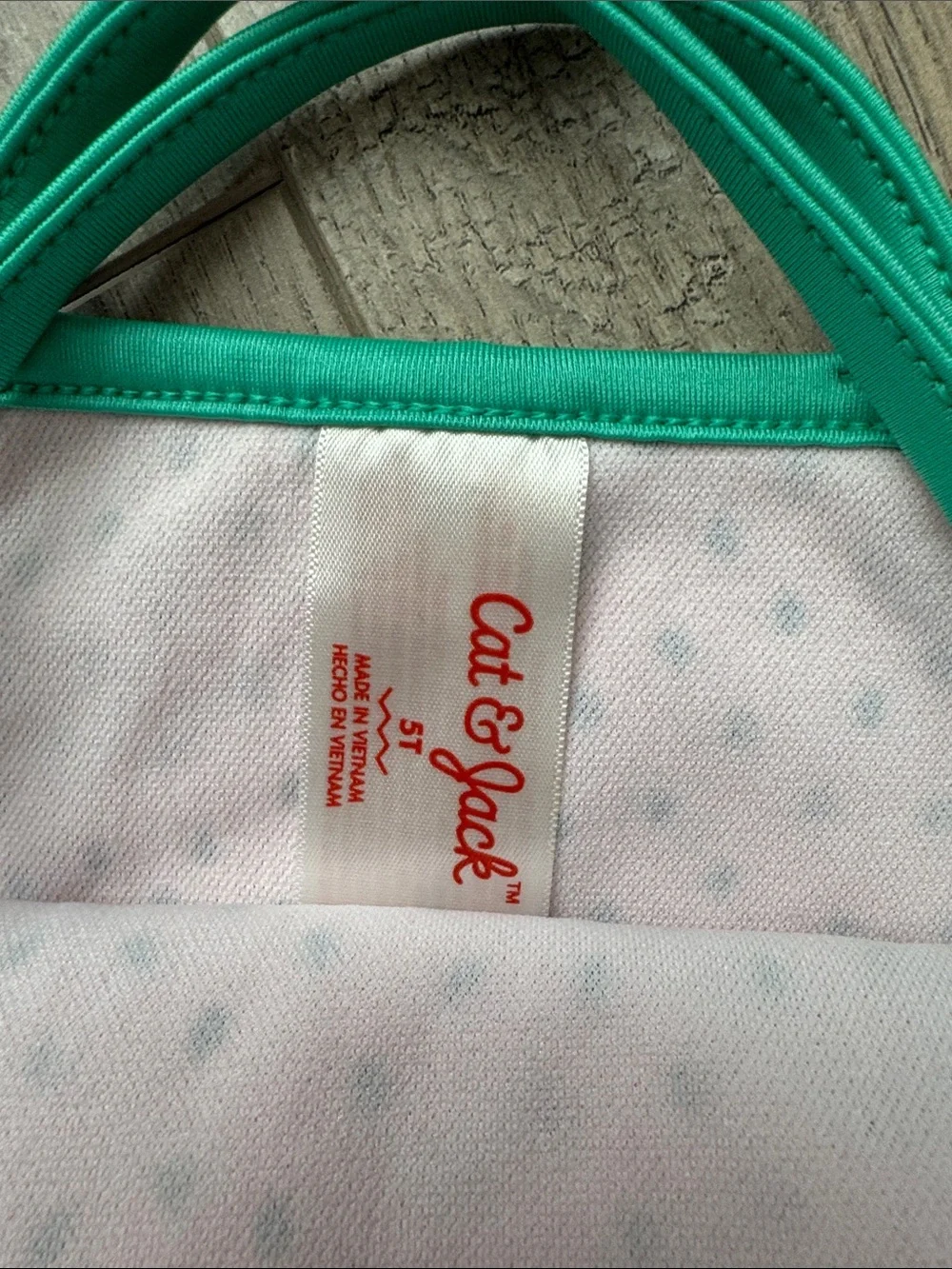 Kids Watermelon-Inspired Coral & Teal Ruffle One-Piece Swimsuit - Picture 2 of 6